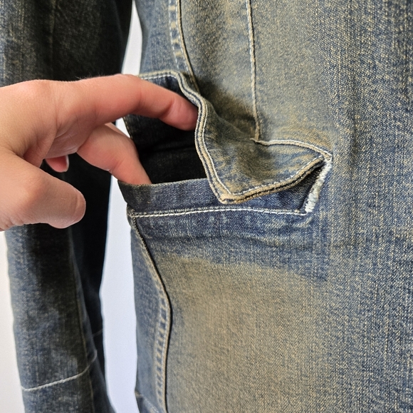 MARC AUREL Denim Fitted Jacket. Size 42 - Picture 4 of 13